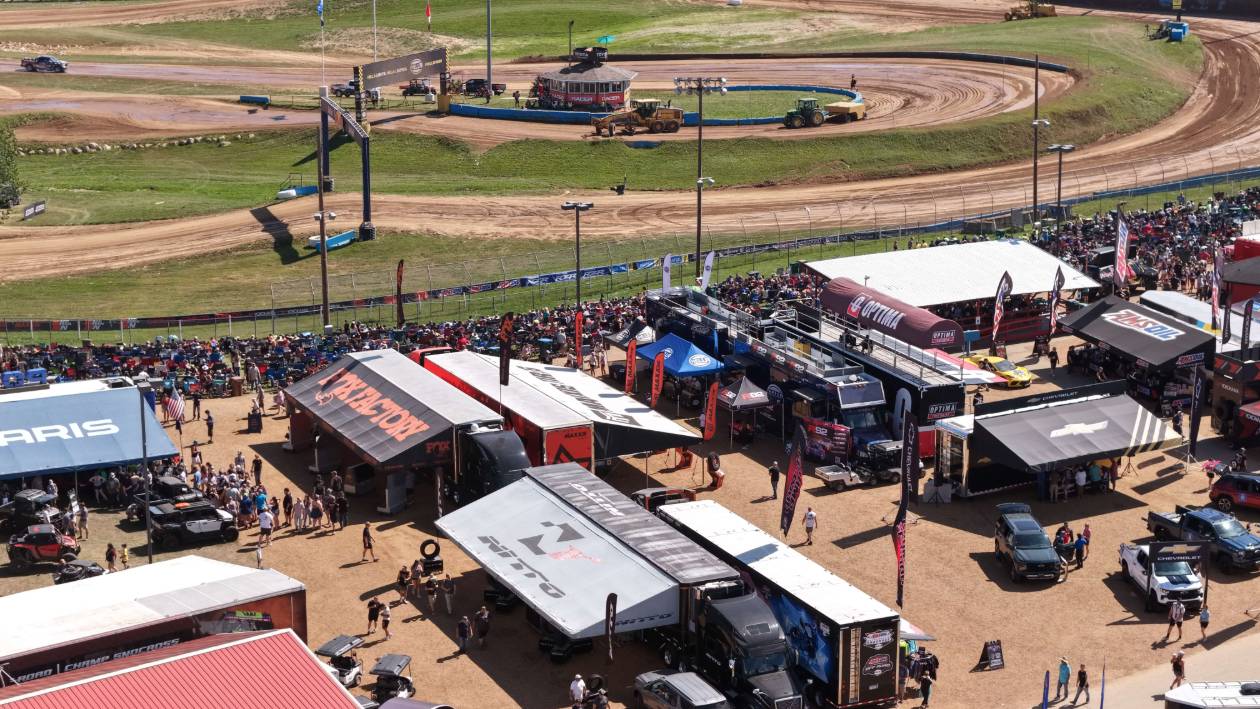 Short-course off-road trucks racing at Crandon